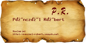 Pánczél Róbert névjegykártya